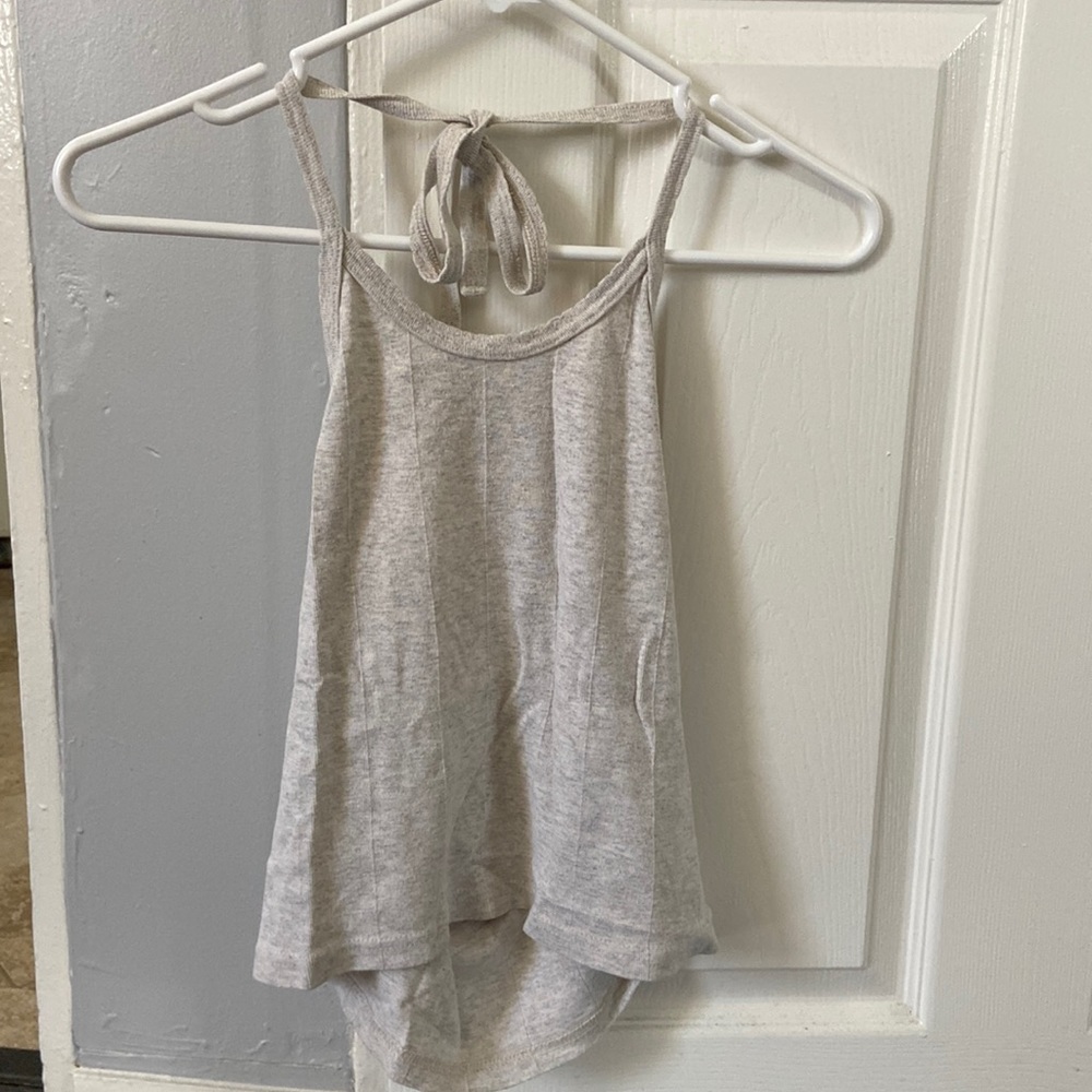 Urban Outfitters Size L Tie-Neck Halter Cropped Tank